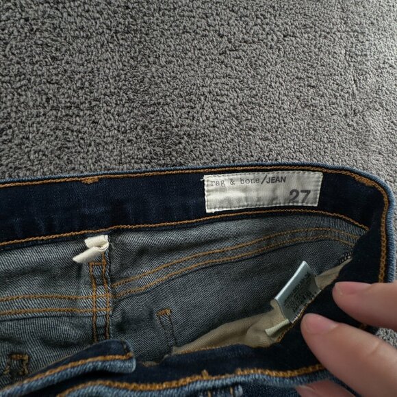 Rag & Bone Size 27x31 Women Blue Denim Dark Wash Jeans Cotton Blend W1502K520 - Picture 8 of 14